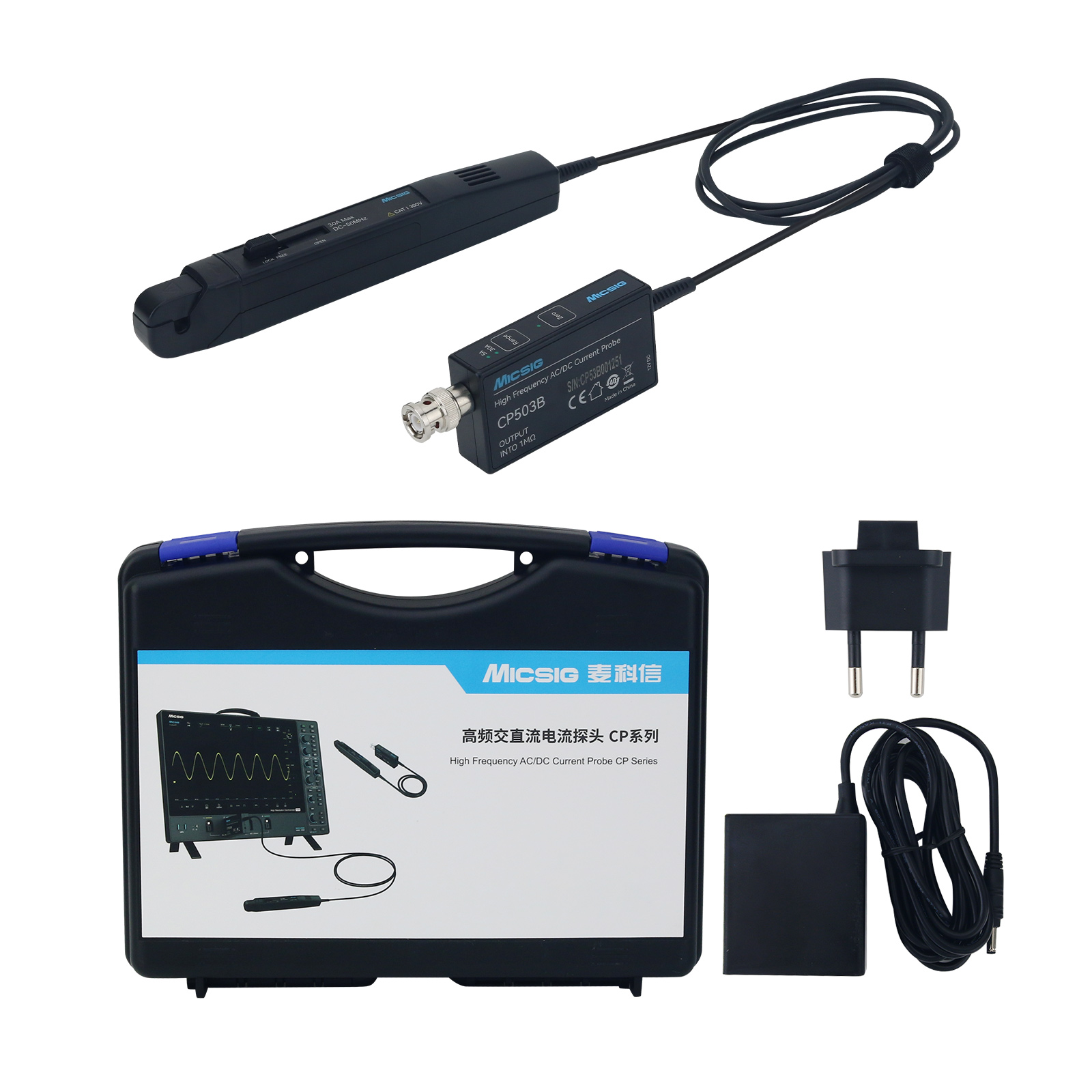 ไมโครโฟนวัดกระแสไฟฟ้า Micsig C - Current Probe Ac Dc 50Mhz Oscilloscope บทวิจารณ์และราคา
